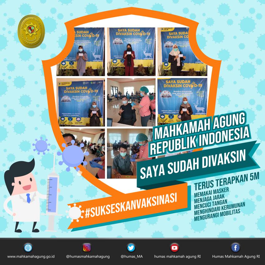 Pelaksanaan Vaksin Covid-19 Tahap Kedua Pengadilan Negeri Nanga Bulik Kelas II