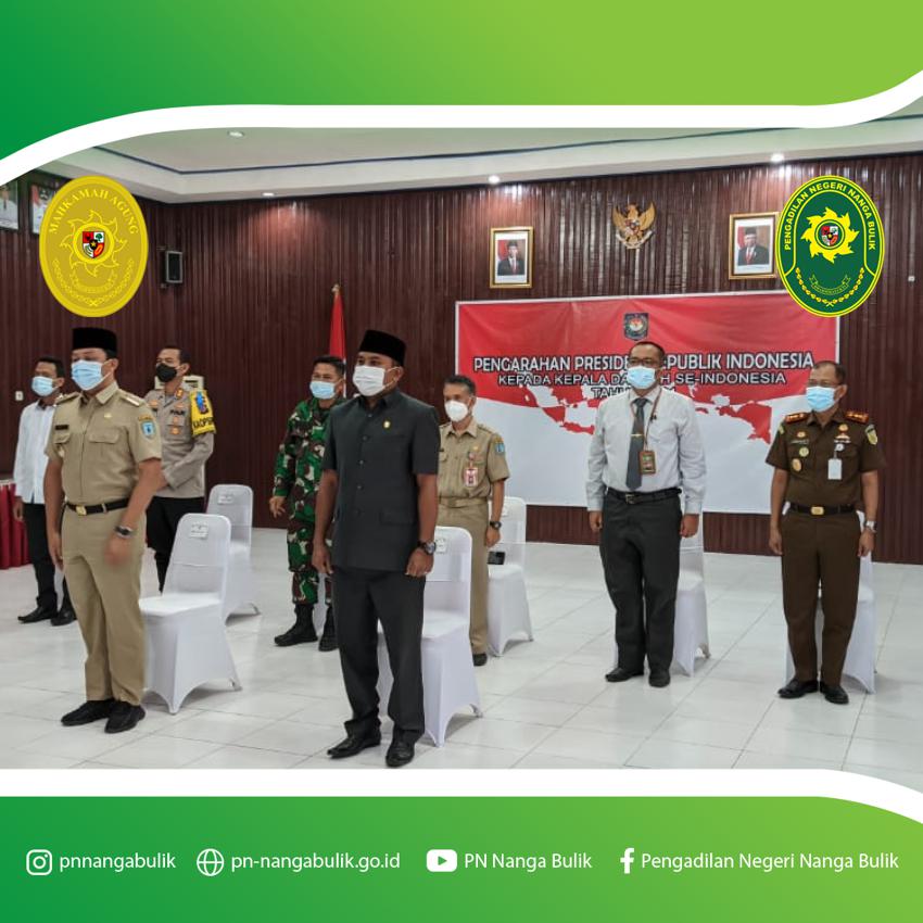 Rapat Koordinasi dan Pengarahan Presiden Republik Indonesia Kepada Kepala Daerah Seluruh Indonesia Tahun 2021