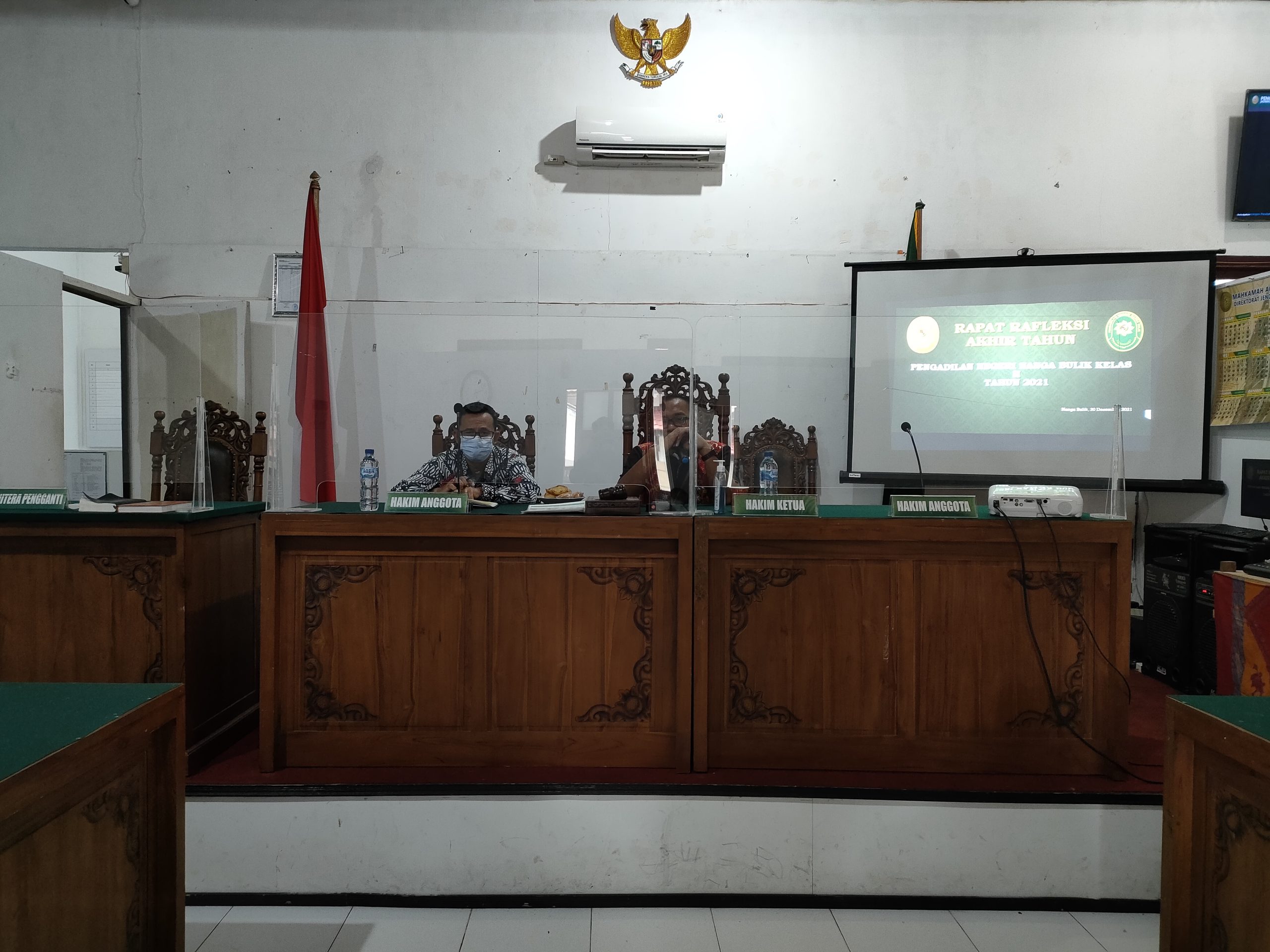Rapat Refleksi Akhir Tahun Pada Pengadilan Negeri Nanga Bulik Kelas II Tahun 2021