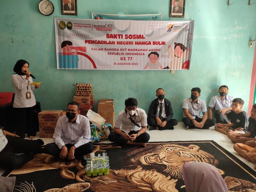 Bakti Sosial Pengadilan Negeri Nanga Bulik di Yayasan Patmos Lamandau