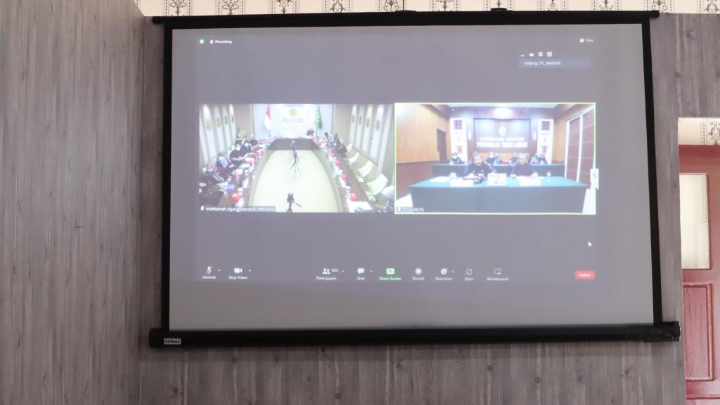 Sosialisasi Aplikasi Elektronik Berkas Pidana Terpadu (E-Berpadu) yang diselenggarakan oleh Mahkamah Agung RI.