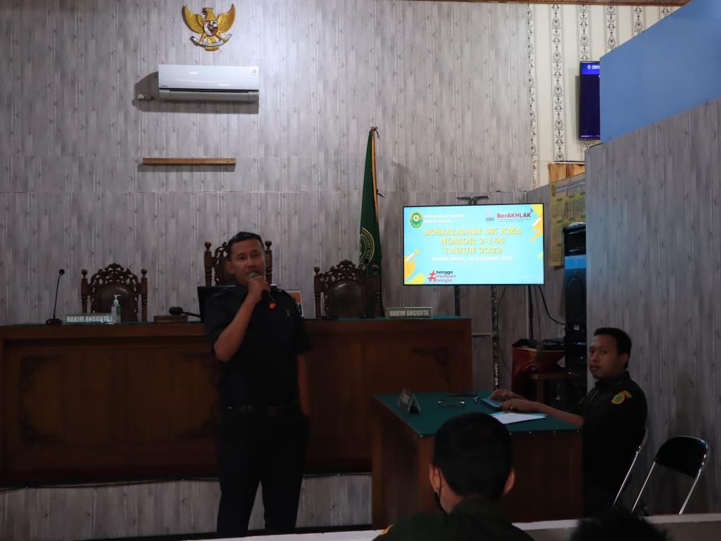 SOSIALISASI SK KMA NOMOR 2-144 TAHUN 2022