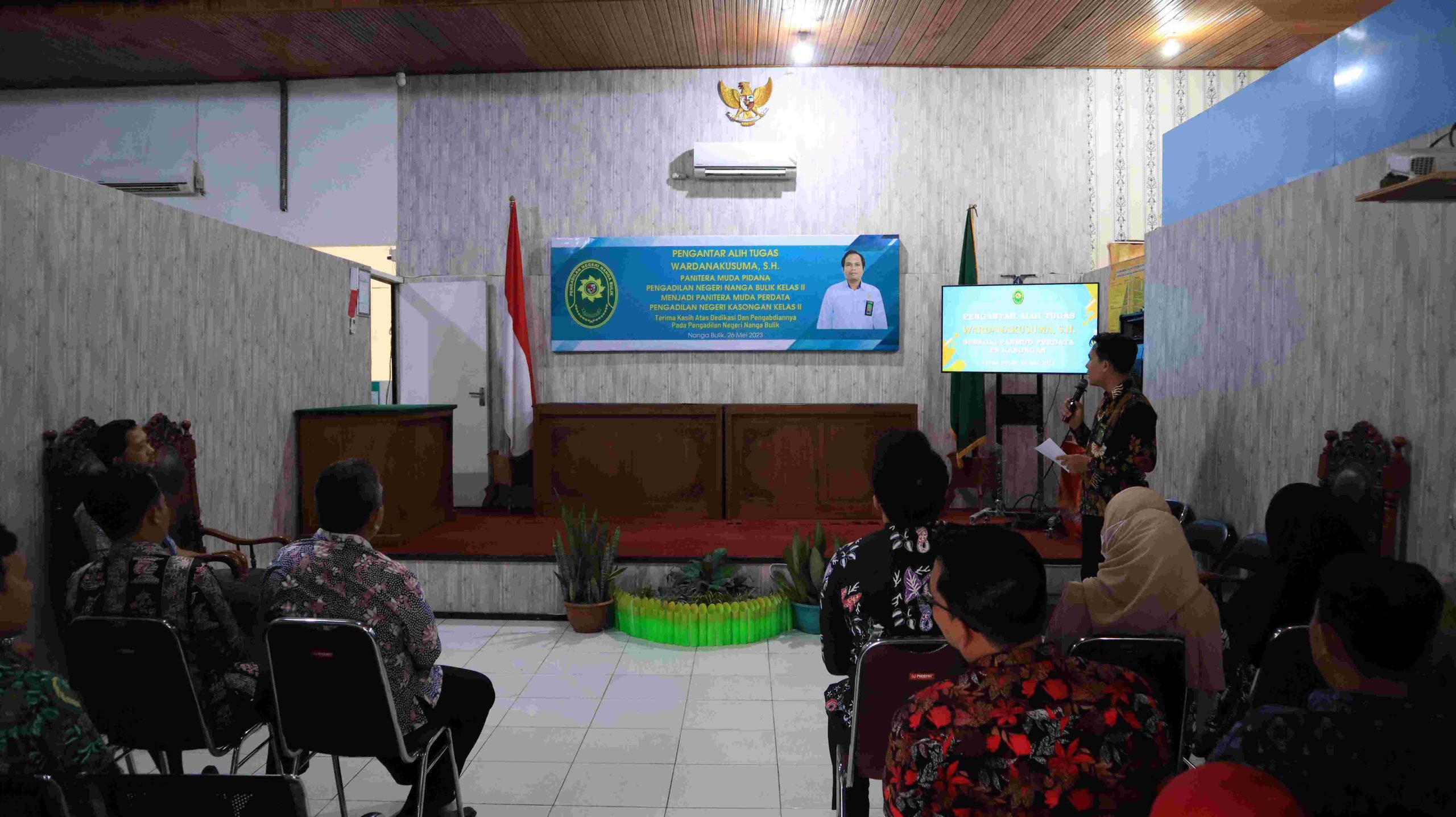 Pengantar Alih Tugas Wardanakusuma, S.H. Panitera Muda Pidana Pengadilan Negeri Nanga Bulik Kelas II menjadi Panitera Muda Perdata Pengadilan Negeri Kasongan