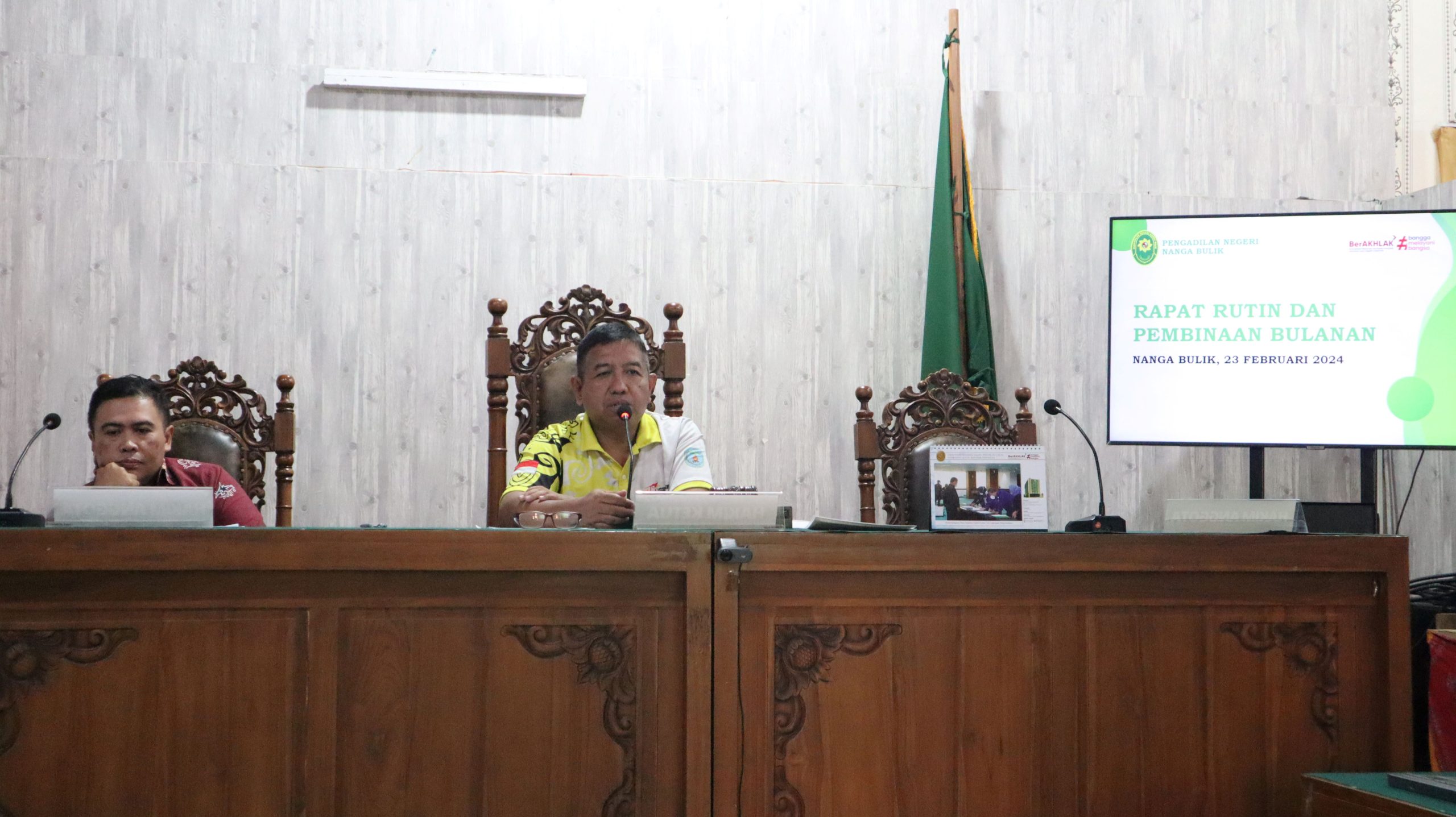 Rapat Pembinaan Bulanan Pengadilan Negeri Nanga Bulik Kelas II