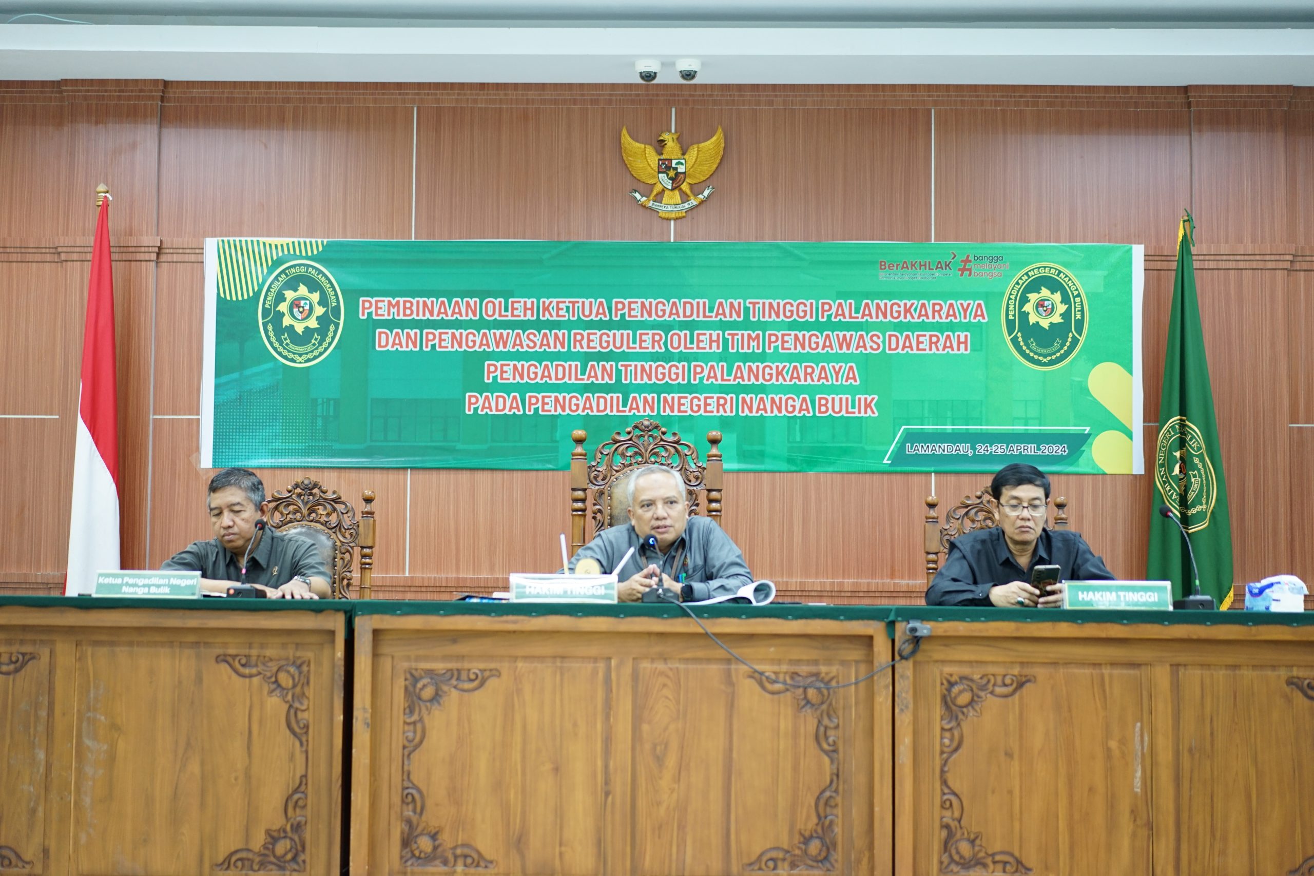 Pengawasan Reguler oleh Tim Pengawas Daerah Pengadilan Tinggi Palangkaraya pada Pengadilan Negeri Nanga Bulik