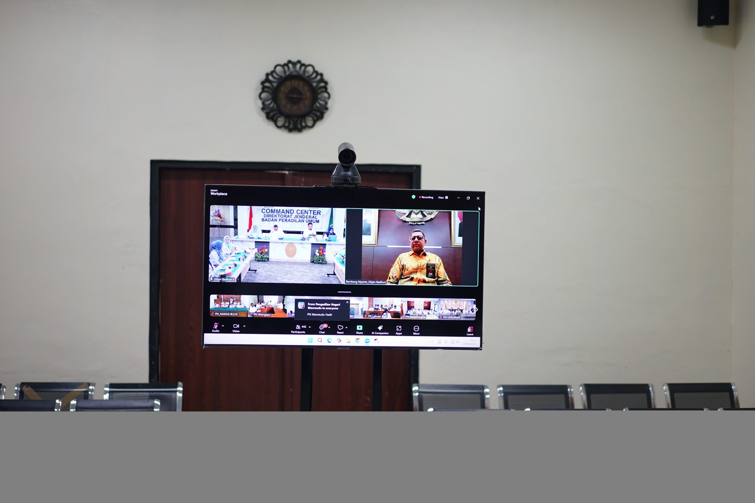 Sosialisasi Penyusunan Sistem Akuntabilitas Kinerja Instansi Pemerintah (SAKIP) di Lingkungan Badan Peradilan Umum