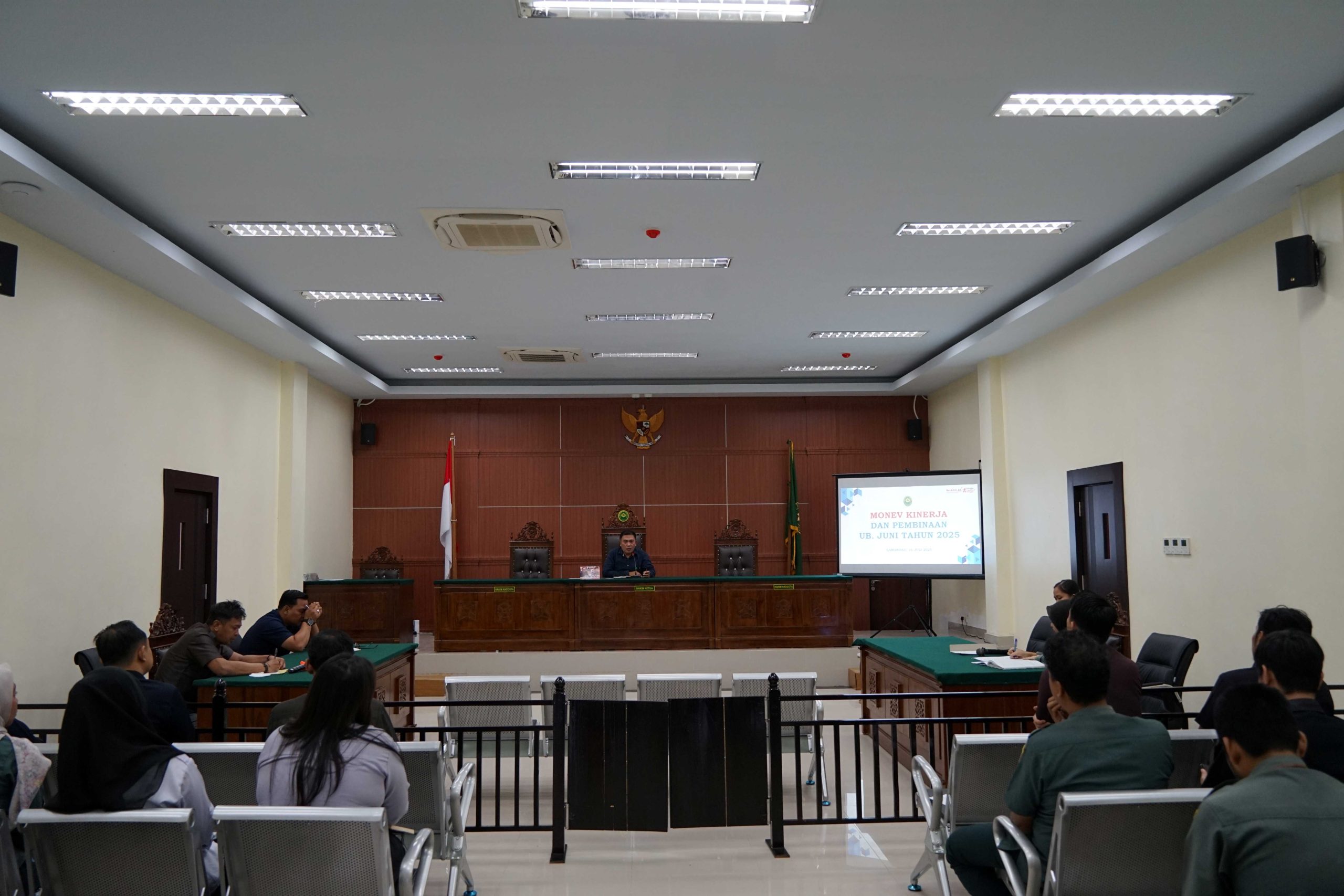 Monev Kinerja & Pembinaan UB. Juni Tahun 2025 Pengadilan Negeri Nanga Bulik