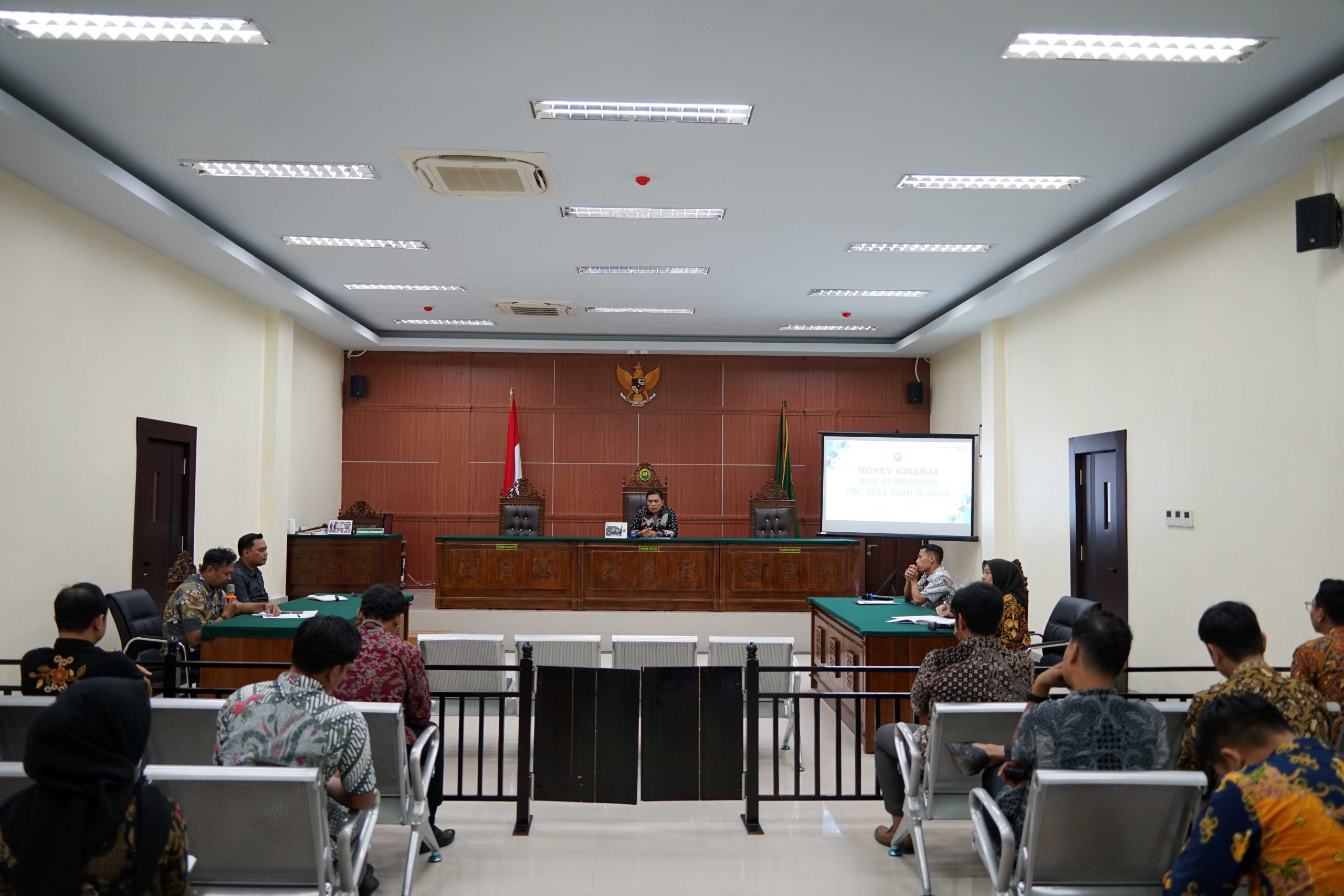 Monev Kinerja & Pembinaan UB. Juli Tahun 2025 Pengadilan Negeri Nanga Bulik