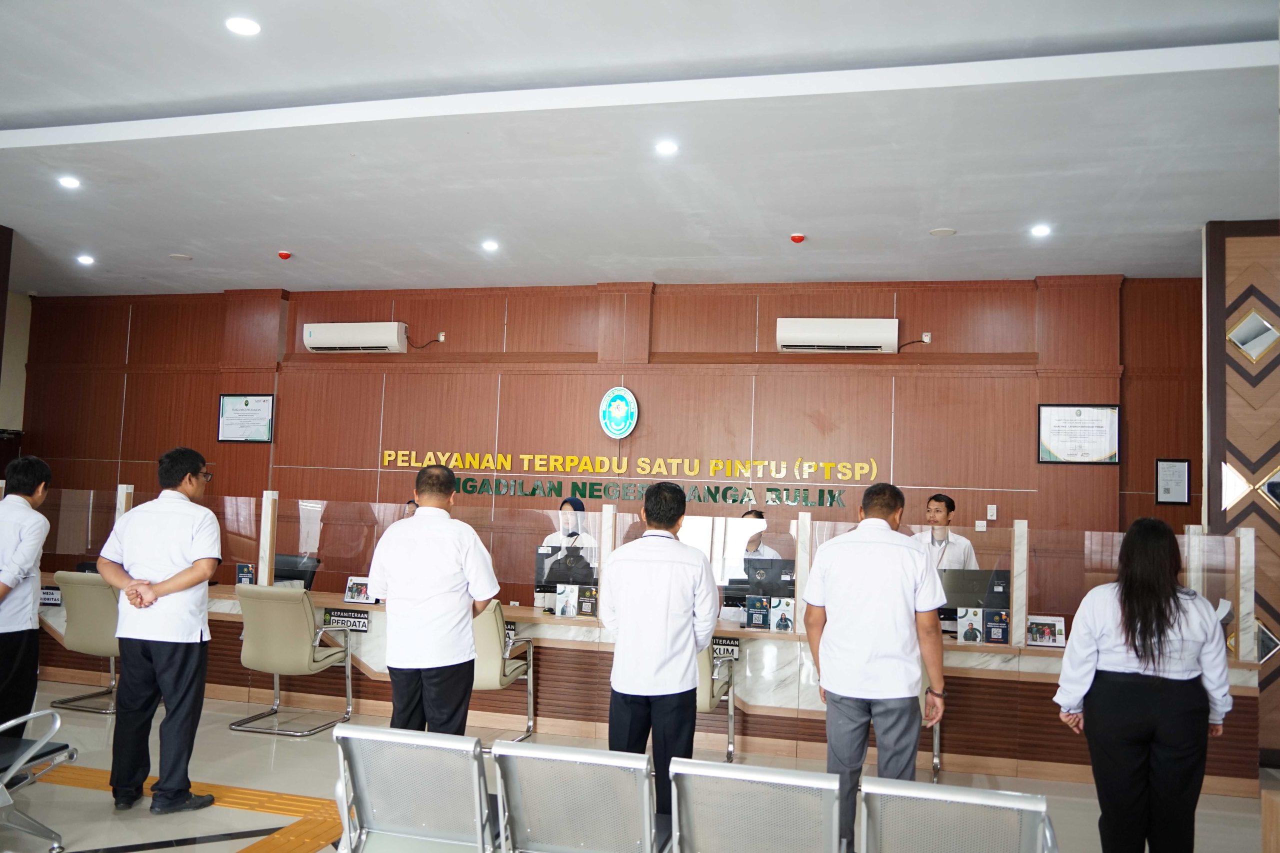 Briefing Pagi PTSP Pengadilan Negeri Nanga Bulik Kelas II